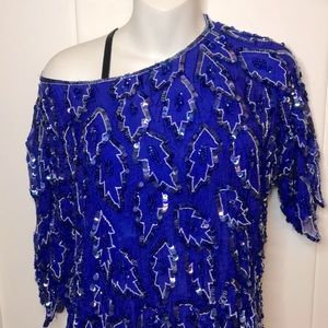 Dazzling Vintage Sequin Top